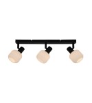 Lampy sufitowe regulowane - spoty - Zuma Line STEM CZARNY MAT/BIAŁY R5021009A-3B SPOT - product 1