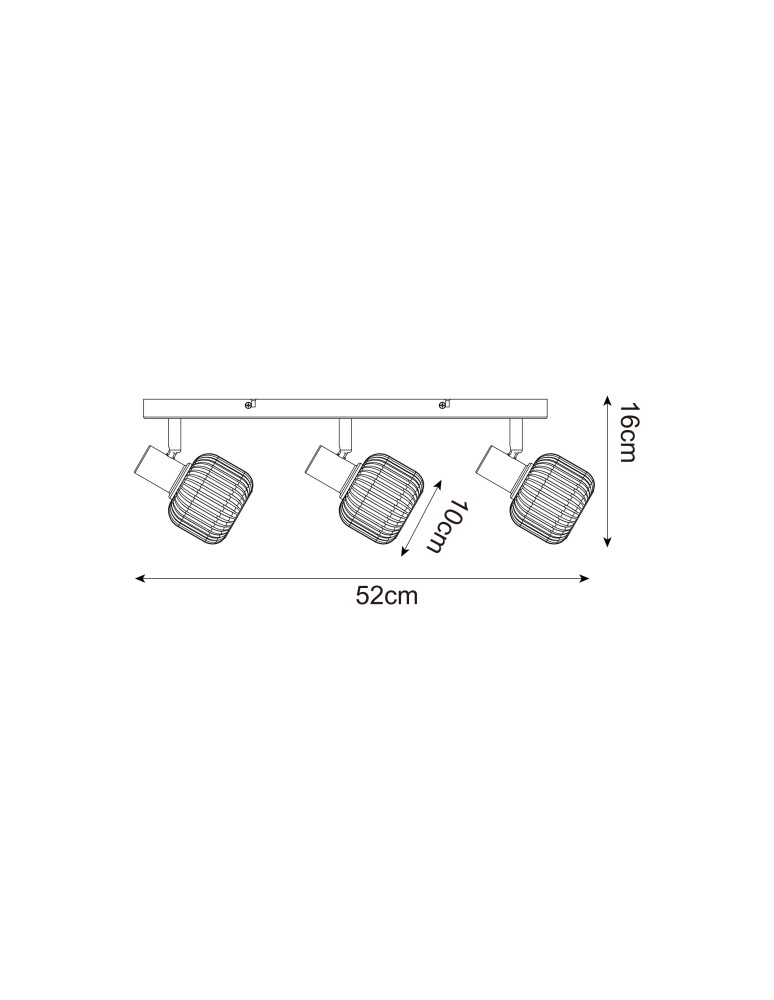 Lampy sufitowe regulowane - spoty - Zuma Line STEM CZARNY MAT/BIAŁY R5021009A-3B SPOT - product kolory-swiatla.pl 2