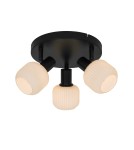 Lampy sufitowe regulowane - spoty - Zuma Line STEM CZARNY MAT/BIAŁY R5021009A-3R SPOT - product 1