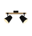 Lampy sufitowe regulowane - spoty - Zuma Line ELTI CZARNY/NATURALNY P22077-2TU SPOT - product 1