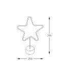 Lampy stołowe dekoracyjne - Zuma Line NEON NIEBIESKI FM-NB20 STOŁOWA - product 2