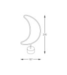 Lampy stołowe dekoracyjne - Zuma Line NEON NIEBIESKI FM-NB27 STOŁOWA - product 3