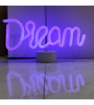 Lampy stołowe dekoracyjne - Zuma Line NEON NIEBIESKI FM-JNL33 STOŁOWA - product 2