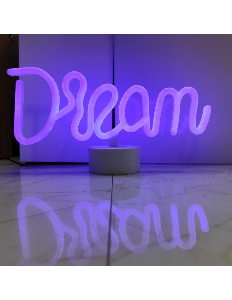 Lampy stołowe dekoracyjne - Zuma Line NEON NIEBIESKI FM-JNL33 STOŁOWA - product kolory-swiatla.pl 2