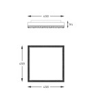 Zuma Line CZARNY MAT FM2304458S-MB SUFITOWA Zuma Line CZARNY MAT FM2304458S-MB SUFITOWA