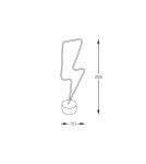 Lampy stołowe dekoracyjne - Zuma Line NEON CZERWONY FM-NB28 STOŁOWA - product 2