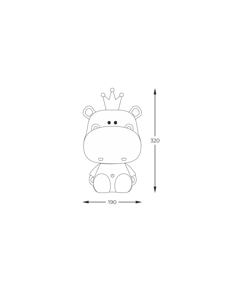 Zuma Line HIPOPOTAM FIOLETOWY KDR-613B-PE BIURKOWA