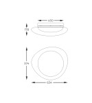 Lampy sufitowe LED - Zuma Line  BIAŁY MAT FM2201001-570 SUFITOWA - product 2