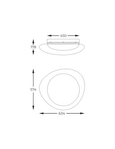 Zuma Line  BIAŁY MAT FM2201001-570 SUFITOWA - produkt 2