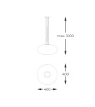 Lampy wiszące okrągłe - Zuma Line OMI ZŁOTY 1181 WISZĄCA - product 3