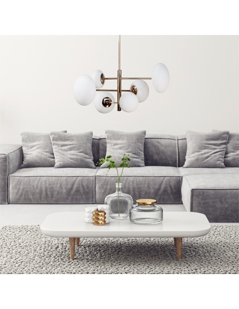 Żyrandole nowoczesne - Zuma Line OMI ZŁOTY 1197 WISZĄCA - product kolory-swiatla.pl 3