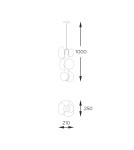 Zuma Line OMI ZŁOTY 1195 WISZĄCA Zuma Line OMI ZŁOTY 1195 WISZĄCA