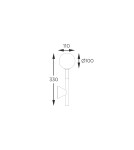Kinkiety kule - Zuma Line ARCTURUS FRANCUSKIE ZŁOTO W0574-01B-F7AA KINKIET - product 2
