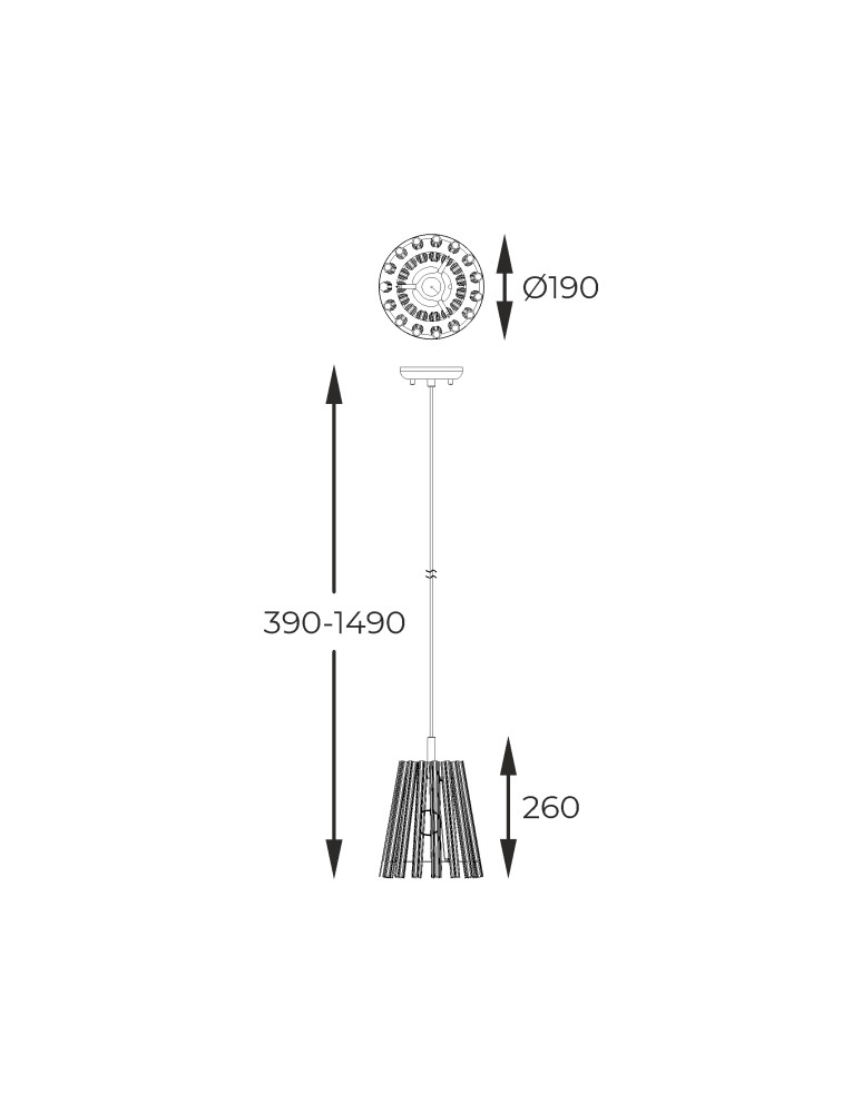Lampy wiszące glamour - Zuma Line BACH ZŁOTY/PRZEZROCZYSTY P0547-01H-F9AC WISZĄCA - product kolory-swiatla.pl 3