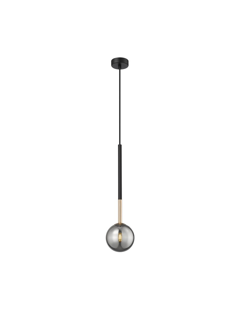 Zuma Line ARCTURUS CZARNY MAT/FRANCUSKIE ZŁOTO/SZKŁO CHROM P0574-01F-SDFZ WISZĄCA