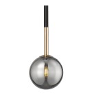 Lampy wiszące kule - Zuma Line ARCTURUS CZARNY MAT/FRANCUSKIE ZŁOTO/SZKŁO CHROM P0574-01F-SDFZ WISZĄCA - product 2