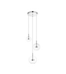 Lampy wiszące potrójne - Zuma Line ENCELADUS CHROM/PRZEZROCZYSTY P0428-03L-F4AC WISZĄCA - product 1