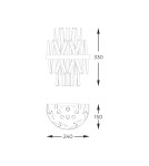 Kinkiety glamour - Zuma Line CONSTANTINOPLE ANTYCZNE ZŁOTO/PRZEZROCZYSTY W0567-02D-B57G CONSTANTINOPLE - product 2