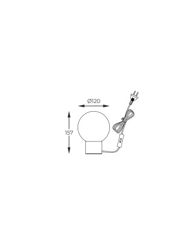 Zuma Line ARCTURUS CZARNY MAT/SZKŁO CHROM T0454-01A-P7FZ STOŁOWA - produkt 2