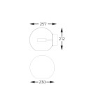 Kinkiety złote - Zuma Line ENCELADUS ZŁOTY BRĄZ/PRZEZROCZYSTY W0428-01D-L4AC KINKIET - product 2