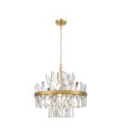 Lampy wiszące glamour - Zuma Line CONSTANTINOPLE ANTYCZNE ZŁOTO/PRZEZROCZYSTY P0567-08C-7GAC WISZĄCA - product 1