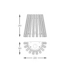 Kinkiety glamour - Zuma Line BACH ZŁOTY/PRZEZROCZYSTY W0547-01H-F9AC KINKIET - product 2