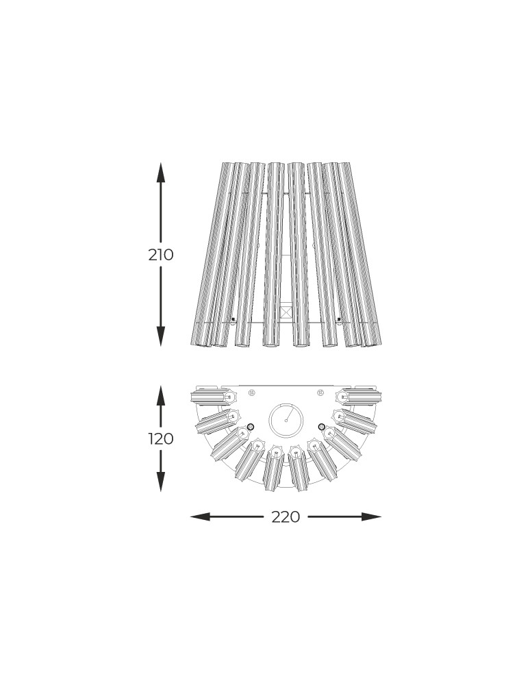 Kinkiety glamour - Zuma Line BACH ZŁOTY/PRZEZROCZYSTY W0547-01H-F9AC KINKIET - product kolory-swiatla.pl 2