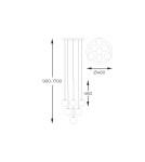 Zuma Line ARCTURUS CZARNY MAT/FRANCUSKIE ZŁOTO/SZKŁO CHROM P0574-07F-SDFZ WISZĄCA Zuma Line ARCTURUS CZARNY MAT/FRANCUSKIE ZŁOTO/SZKŁO CHROM P0574-07F-SDFZ WISZĄCA
