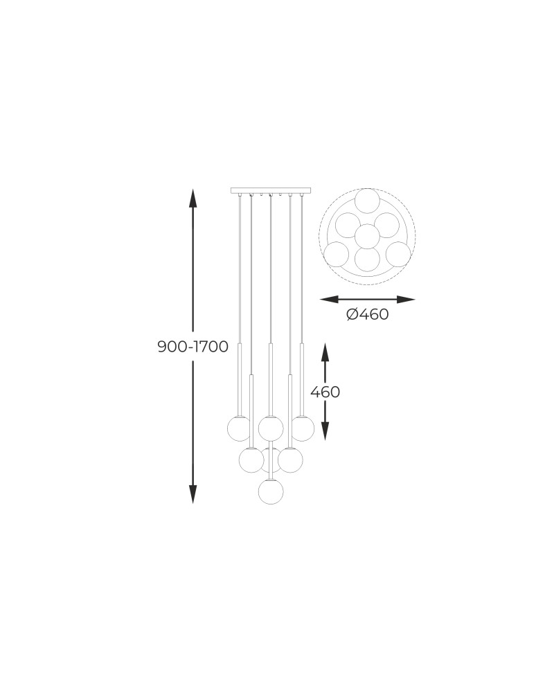 Zuma Line ARCTURUS CZARNY MAT/FRANCUSKIE ZŁOTO/SZKŁO CHROM P0574-07F-SDFZ WISZĄCA Zuma Line ARCTURUS CZARNY MAT/FRANCUSKIE ZŁOTO/SZKŁO CHROM P0574-07F-SDFZ WISZĄCA