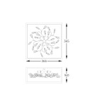 Lampy sufitowe z kryształami - Zuma Line SPRING ZŁOTY/CZARNY MAT/PRZEZROCZYSTY C0578-04A-B5TF SPRING - product 2