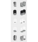 Oprawy sufitowe na wymienne źródło światła - Azzardo BROSS 2 WHITE 2xGU10 Natynkowa Biały AZ0859 - product 3