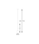 Lampy wiszące kule - Zuma Line ARCTURUS FRANCUSKIE ZŁOTO P0574-01F-F7AA WISZĄCA - product 3