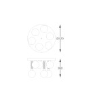 Zuma Line MIDA MOSIĄDZ SZCZOTKOWANY/SZKŁO ZŁOTE C0583-06D-2GHF SUFITOWA Zuma Line MIDA MOSIĄDZ SZCZOTKOWANY/SZKŁO ZŁOTE C0583-06D-2GHF SUFITOWA