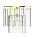 Lampy sufitowe glamour - Zuma Line NIRA ZŁOTY/ PRZEŹROCZYSTE SZKŁO MX3523-8M-EGN SUFITOWA - product 2