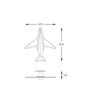Zuma Line SKY NIEBIESKI MX3140-1-3XCT KINKIET Zuma Line SKY NIEBIESKI MX3140-1-3XCT KINKIET