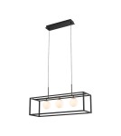 Lampy wiszące nad wyspę - Zuma Line PIRO CZARNY MAT MD3115-3-3BT WISZĄCA - product 1