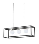 Lampy wiszące nad wyspę - Zuma Line PIRO CZARNY MAT MD3115-3-3BT WISZĄCA - product 4
