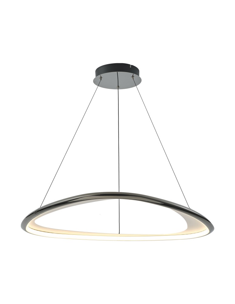 Zuma Line GETAFE CZARNY CHROM MD3888-1L-3BCT WISZĄCA