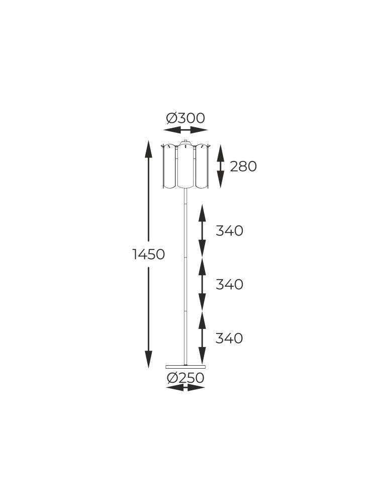 Lampy podłogowe glamour - Zuma Line NIRA ZŁOTY/ PRZEŹROCZYSTE SZKŁO ML3523-3-EGN PODŁOGOWA - product kolory-swiatla.pl 3