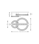 Lampy sufitowe z kryształami - Zuma Line GIRONA CHROM MX3713-2-3CT SUFITOWA - product 5