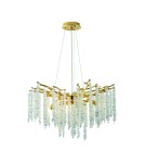 Lampy wiszące glamour - Zuma Line DIJON ZŁOTY MD3720-1-EGN WISZĄCA - product 1