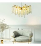 Lampy wiszące glamour - Zuma Line DIJON ZŁOTY MD3720-1-EGN WISZĄCA - product 3