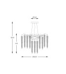 Lampy wiszące glamour - Zuma Line DIJON ZŁOTY MD3720-1-EGN WISZĄCA - product 4