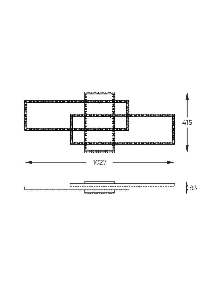 Zuma Line ERVI CZARNY MAT MX7907-3B-3BT SUFITOWA Zuma Line ERVI CZARNY MAT MX7907-3B-3BT SUFITOWA