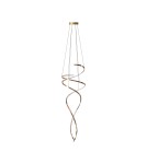 Lampy wiszące LED - Zuma Line COCO ZŁOTY MD3127-2M-3GT WISZĄCA - product 1
