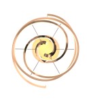 Lampy wiszące LED - Zuma Line COCO ZŁOTY MD3127-2M-3GT WISZĄCA - product 3
