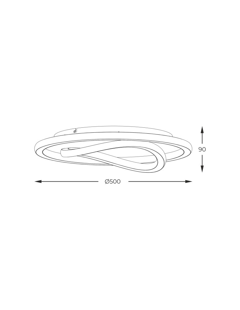 Zuma Line LENS ZŁOTY/CZARNY MX3889-1A-3BGT SUFITOWA