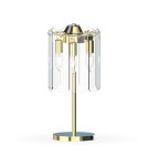 Lampy stołowe glamour - Zuma Line NIRA ZŁOTY/ PRZEŹROCZYSTE SZKŁO MT3523-3S-EGN STOŁOWA - product 1