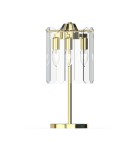 Lampy stołowe glamour - Zuma Line NIRA ZŁOTY/ PRZEŹROCZYSTE SZKŁO MT3523-3S-EGN STOŁOWA - product 2