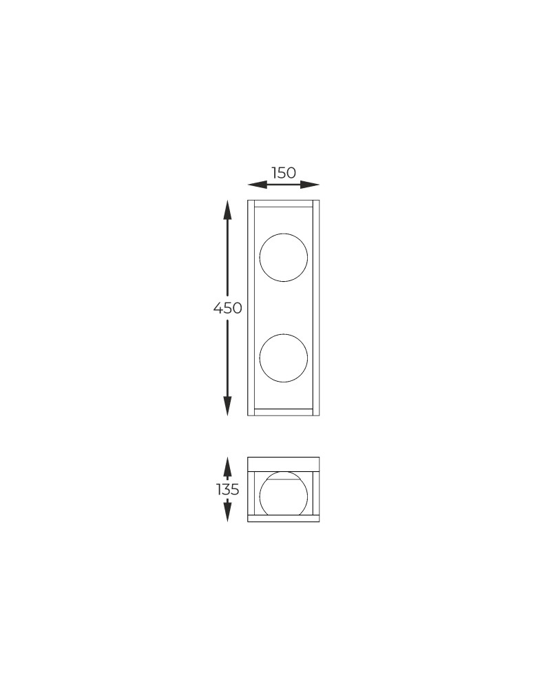Zuma Line PIRO CZARNY MAT MB3115-2-3BT KINKIET Zuma Line PIRO CZARNY MAT MB3115-2-3BT KINKIET
